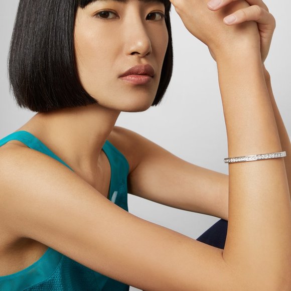 Ted Baker Clem Narrow Lilac Violet Swarovski Crystal Band Bangle - Picture 3 of 3